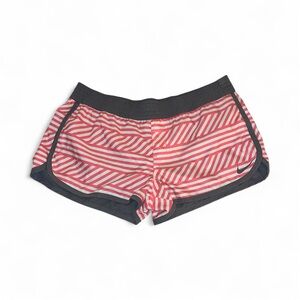 Nike Women's Athletic Shorts Sz. Medium in pink, white, and gray. Reversible